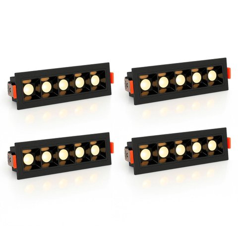 4 Micro Balizador Spot 5 Fachos Downlight Embutir Led Bet99