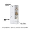 Guarda Roupa Labirinto com 2 Portas e 2 Gavetas – Branco - 2