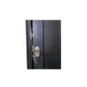 Ver imagem 5 de Porta Lambril com Puxador e Friso Alumínio Preto Linha 25:Esquerda/ 210 x 90