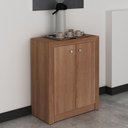 Ver imagem 1 de Balcão para Escritório com 2 Portas Me4103 Amêndoa Tecnomobili