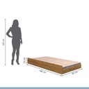 Ver imagem 4 de Cama Auxiliar 100% MDF Solteiro 23CMX188CMX88CM Marrom/Ypê