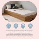 Ver imagem 7 de Cama Auxiliar 100% MDF Solteiro 23CMX188CMX88CM Marrom/Ypê