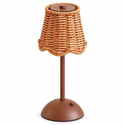 Luminária de Mesa LED 3 Tons USB Lagoon 11 x 30 cm Marrom Wolff