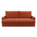 Ver imagem 4 de Sofá-cama Valência Retrátil 4 Lugares Suede Terracota 214cm