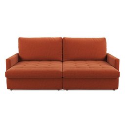 Sofá-cama Valência Retrátil 4 Lugares Suede Terracota 214cm - 4