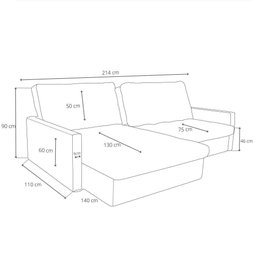 Sofá-cama Valência Retrátil 4 Lugares Suede Terracota 214cm - 2