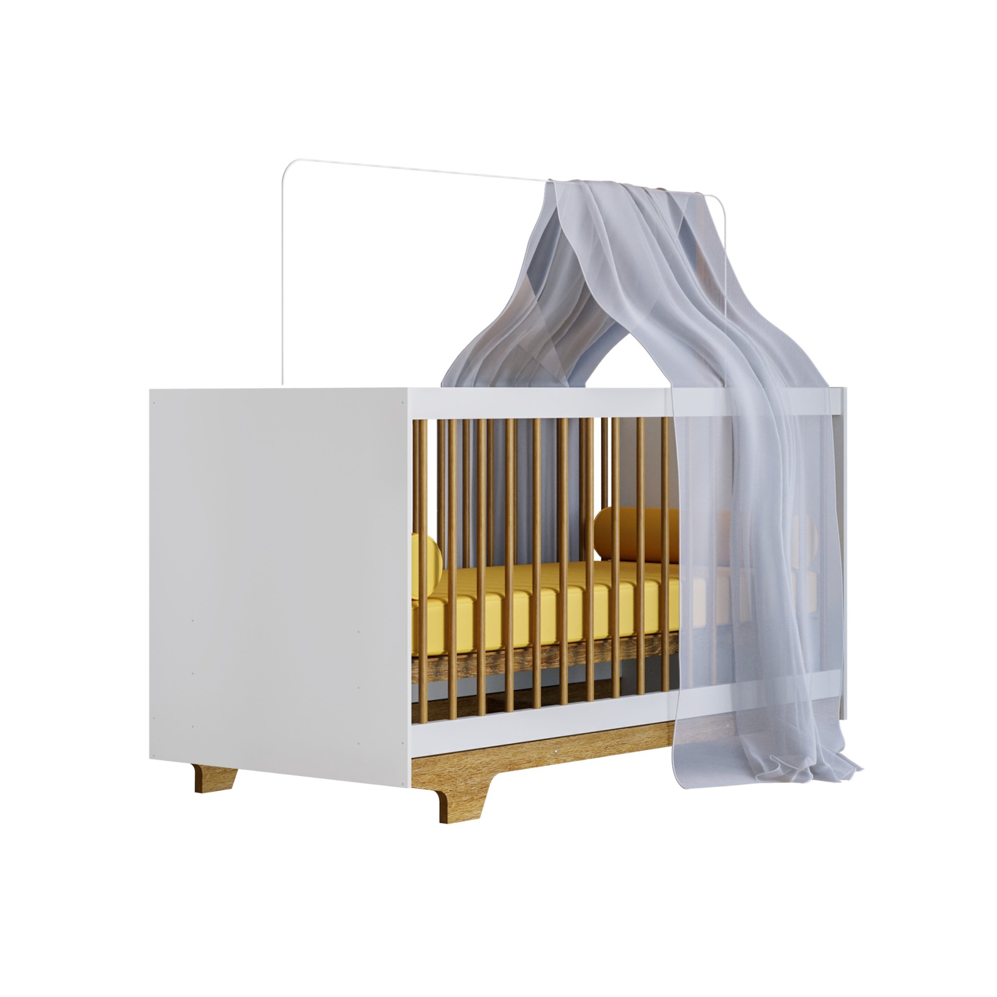 Berço Mini Cama 100% MDF Flocos - 6