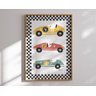 Kit 3 Quadros Carros Coloridos de Corrida Quarto Menino Infantil Bebê - 3