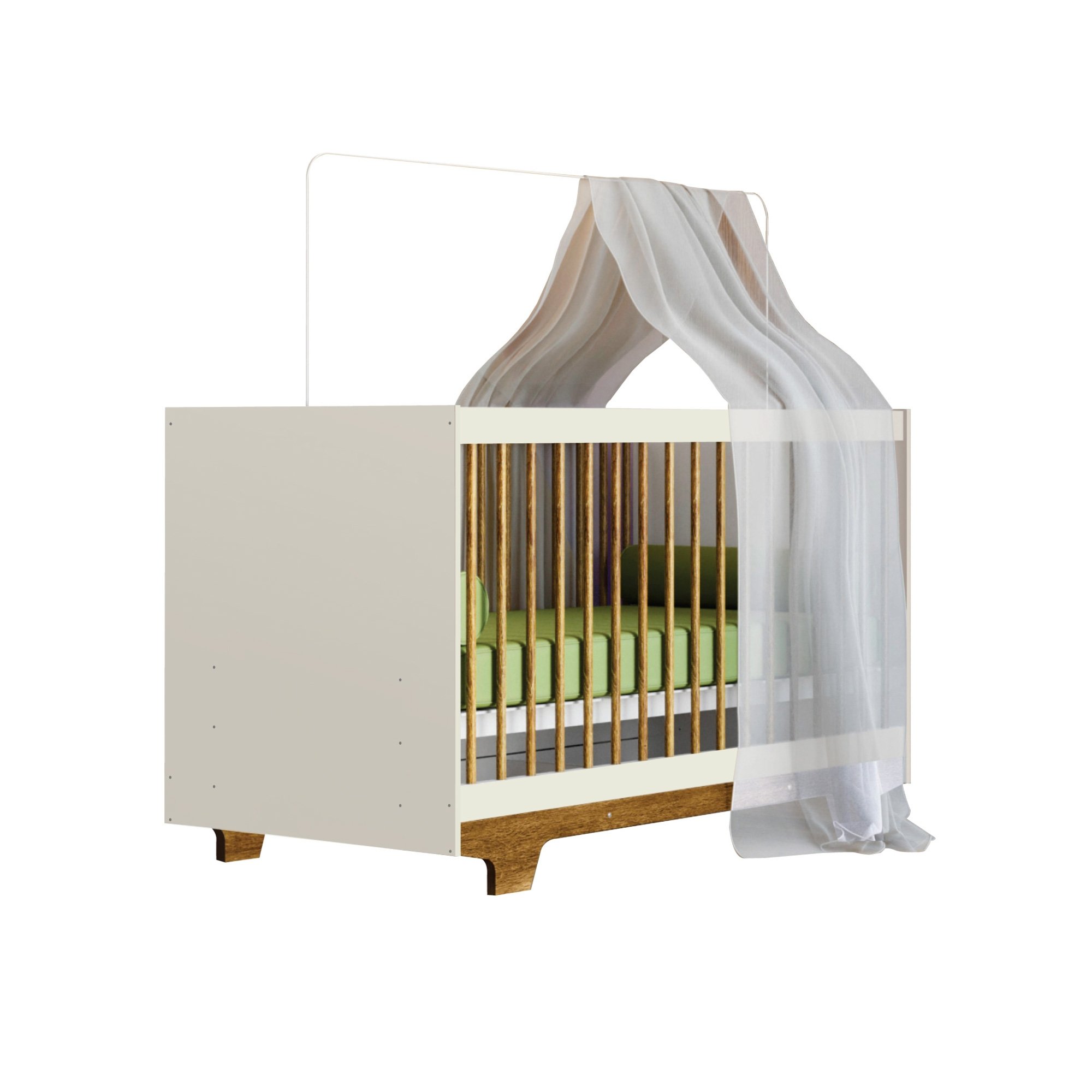 Berço Mini Cama 100% MDF Flocos - 6