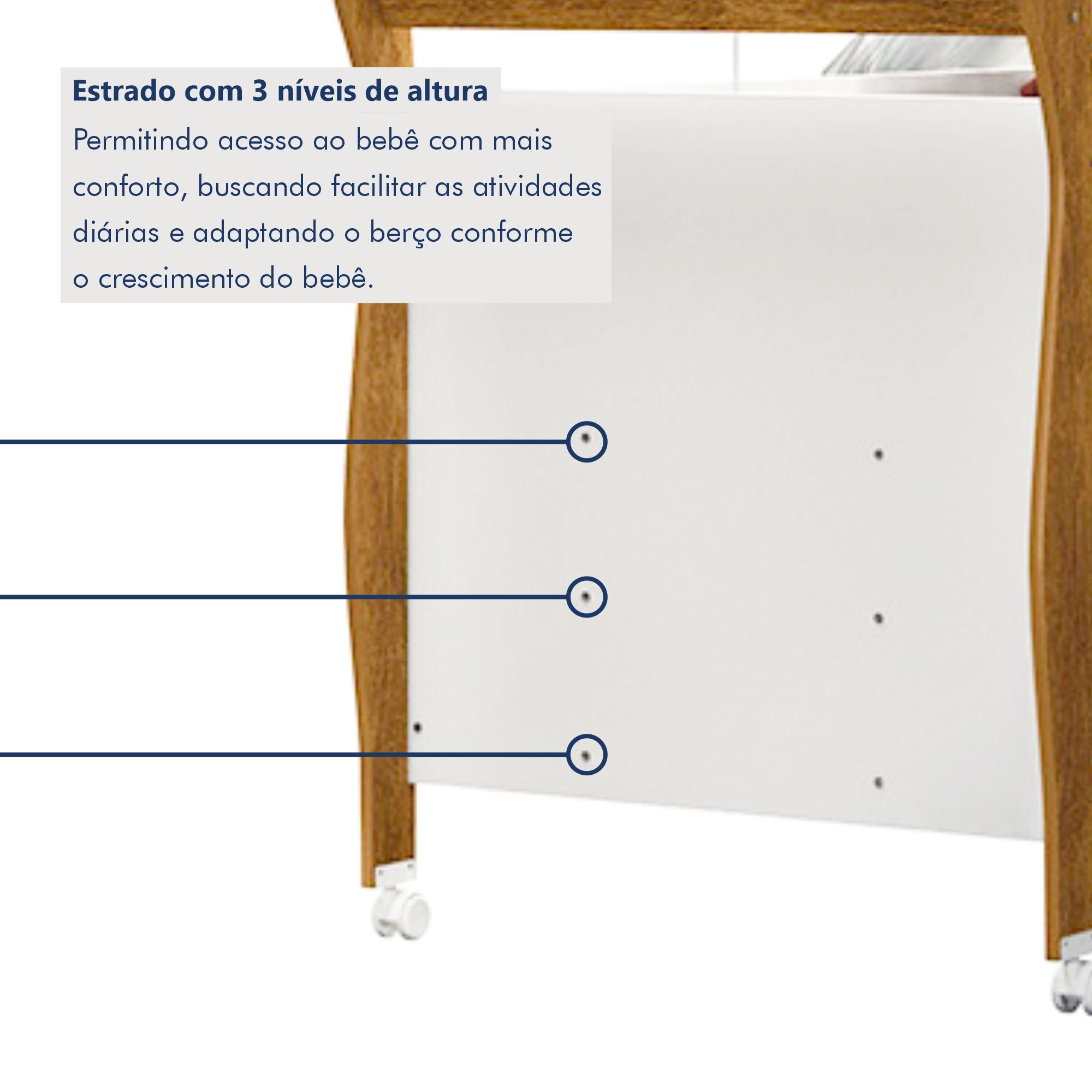 Berço Mini Cama 100% MDF Slim - 4