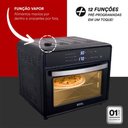 Ver imagem 3 de Forno Elétrico Air Fryer Oven Pizza 30L 127V Digital 1600W Preto Eos