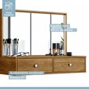 Ver imagem 5 de Penteadeira Camarim 100% MDF com Espelho e Led Onix