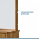 Ver imagem 7 de Penteadeira Camarim 100% MDF com Espelho e Led Onix