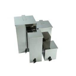 Lixeira Quadrada Pedal 120l de Aço Inox - 4
