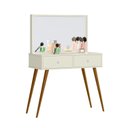 Ver imagem 2 de Penteadeira Camarim Retrô 100% MDF com Espelho Prisma