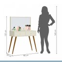 Ver imagem 3 de Penteadeira Camarim Retrô 100% MDF com Espelho Prisma