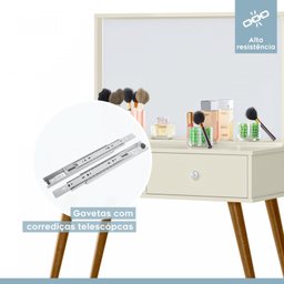 Penteadeira Camarim Retrô 100% MDF com Espelho Prisma - 6 Penteadeira Camarim Retrô 100% MDF com Espelho Prisma - 6