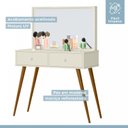 Ver imagem 5 de Penteadeira Camarim Retrô 100% MDF com Espelho Prisma