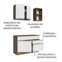 Ver imagem 5 de Armário de Cozinha Compacta 120cm Rustic/Branco Glamy Madesa 08