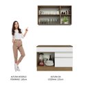 Ver imagem 6 de Armário de Cozinha Compacta 120cm Rustic/Branco Glamy Madesa 08