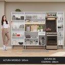 Ver imagem 6 de Armário de Cozinha Completa 261cm Branco Emilly Hit Madesa
