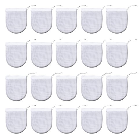 Kit 20 Unidades Filtros para Bomba de Chimarrão Nylon com Cordão para Amarrar Bortonaggio