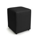Ver imagem 3 de Puff Sala Decorativo Quadrado Lucca Base Fixa Sintético Preto G02 - D’Rossi