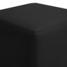 Puff Sala Decorativo Quadrado Lucca Base Fixa Sintético Preto G02 - D'rossi - 3