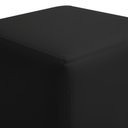 Ver imagem 4 de Puff Sala Decorativo Quadrado Lucca Base Fixa Sintético Preto G02 - D’Rossi