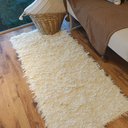 Ver imagem 1 de Tapete Artesanal Algodão Cru Passadeira Peludo Plush 60 x 150