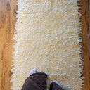 Ver imagem 4 de Tapete Artesanal Algodão Cru Passadeira Peludo Plush 60 x 150