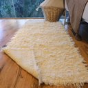 Ver imagem 5 de Tapete Artesanal Algodão Cru Passadeira Peludo Plush 60 x 150