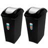 Lixeira Dupla 15L de Embutir com Corrediças Telescópicas Deslizantes Giosul Preto - 4