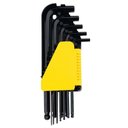 Ver imagem 1 de Jogo de Chaves Hexagonais Abauladas Longas em Polegadas 12 Peças - 69-257 - Stanley Jg Chave Hexag.a