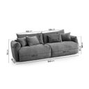 Ver imagem 3 de Sofá 2 Lugares 240cm Comfy CabeCasa MadeiraOriginals Cinza Grafite