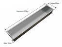 Ver imagem 2 de Calha Seca Embutida Kitchen de Sobrepor 100cm em Aço Inox Escovado