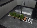 Ver imagem 1 de Calha Seca Embutida Kitchen de Sobrepor 100cm em Aço Inox Escovado