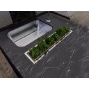 Ver imagem 5 de Calha Seca Embutida Kitchen de Sobrepor 100cm em Aço Inox Escovado