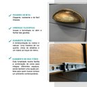 Ver imagem 3 de Balcão Milla 2 Gavetas Nog/cinza 60cm Carraro