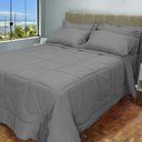 Ver imagem 1 de Edredom Cama Casal Queen com Jogo de Lençol Meia Estação