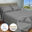 Ver imagem 2 de Edredom Cama Casal Queen com Jogo de Lençol Meia Estação