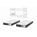 Ver imagem 4 de Beliche Jaspe MDF Acompanha Colchões D33 com Escada e Proteção Lateral Ideal para Criança:Branco