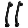 Barra de Apoio Inox Alça 40cm Preto Kit 2 Unidades Segurança Acessibilidade Deficiente Idoso - 1