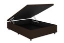 Ver imagem 3 de Cama Box Bau Casal Bipartido Marrom Colchão Fit D45 Espuma 138x188 - Ortobom