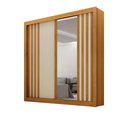 Ver imagem 2 de Guarda-roupa Solteiro 100% Mdf 2 Portas 2 Gavetas com Espelho Milano Leifer Móveis:cinamomo/off