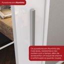 Ver imagem 5 de Guarda-Roupa Roupeiro 2 Portas Deslizantes 3 Gavetas Del Mare Henn Branco