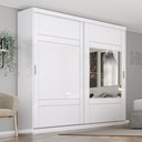 Ver imagem 1 de Guarda-Roupa Roupeiro 2 Portas Deslizantes 3 Gavetas Del Mare Henn