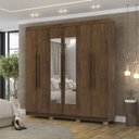 Ver imagem 7 de Guarda Roupa Casal 6 Portas 2g Espelho 218 Cm Imbuia Vlr