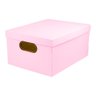 Caixa Organizadora Dello Média Serena Rosa Pastel 38x29x18cm - 1