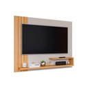 Ver imagem 2 de Painel Quarto P/tv até 50 Polegadas Dunas Ripado C/ Prateleiras 135x108cm Off White/cinamomo - Perm